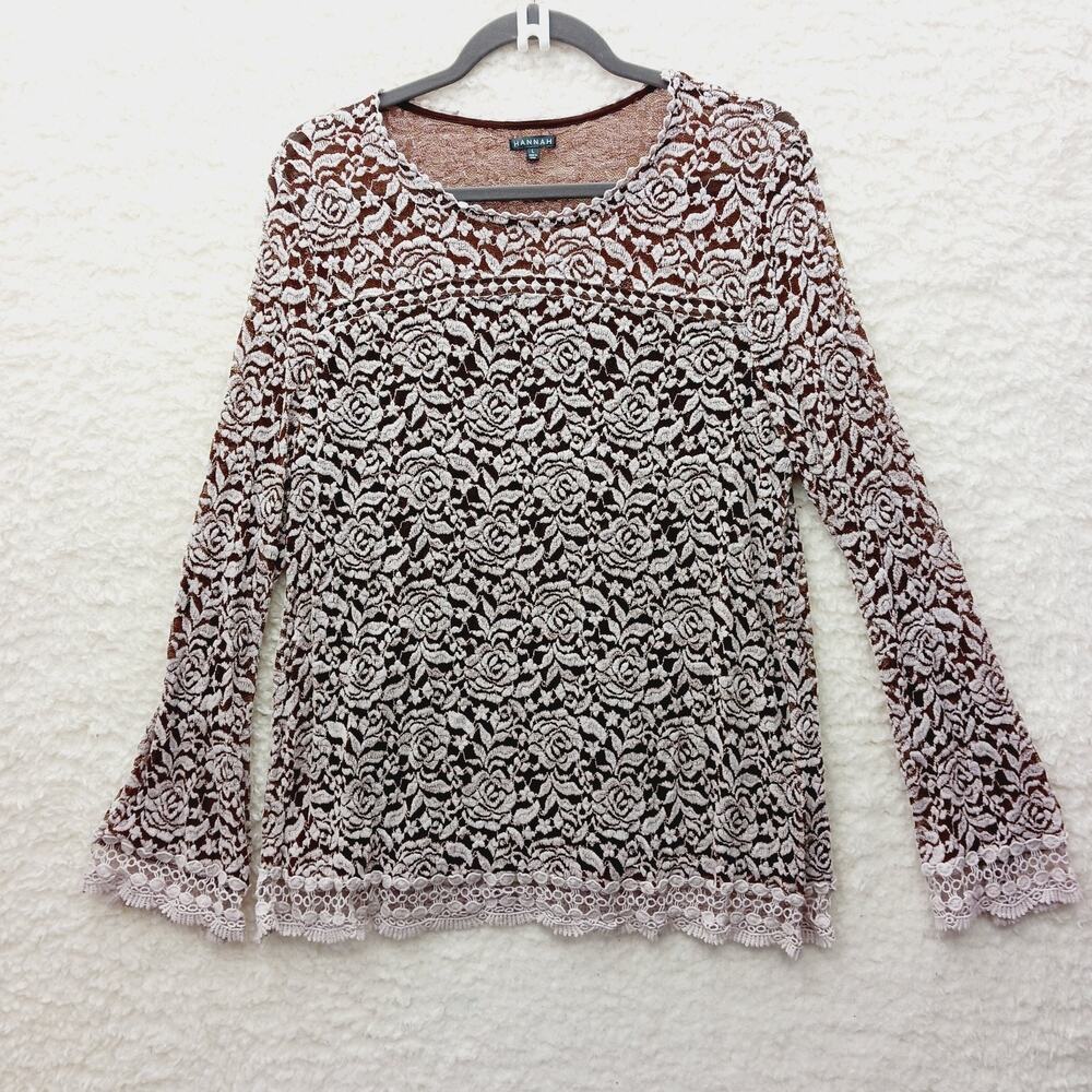 Blouse Rose Floral Lace Romantic Fairy Luxe Whimsycore Going Out Top Y2K Size L